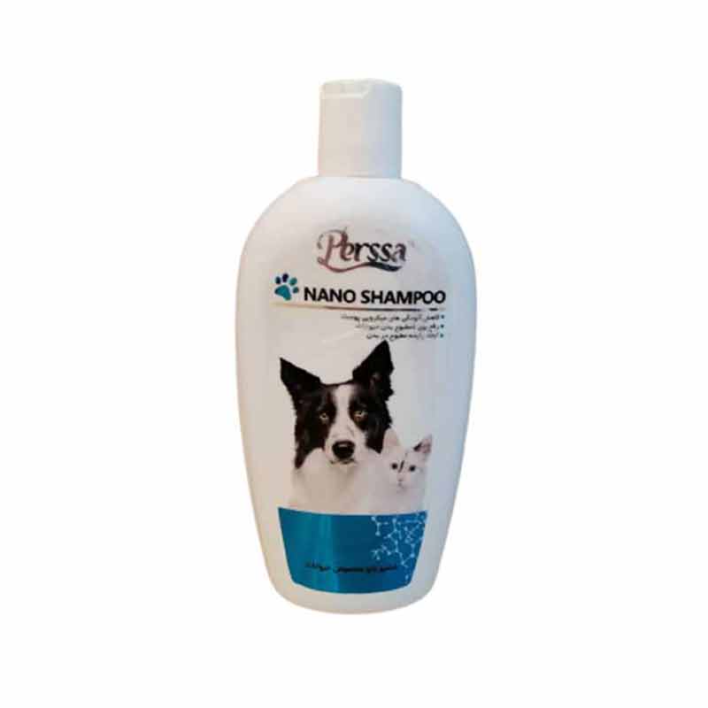 > شامپو سگ و گربه پرسا مدل نانو حجم 500 میلی لیتر